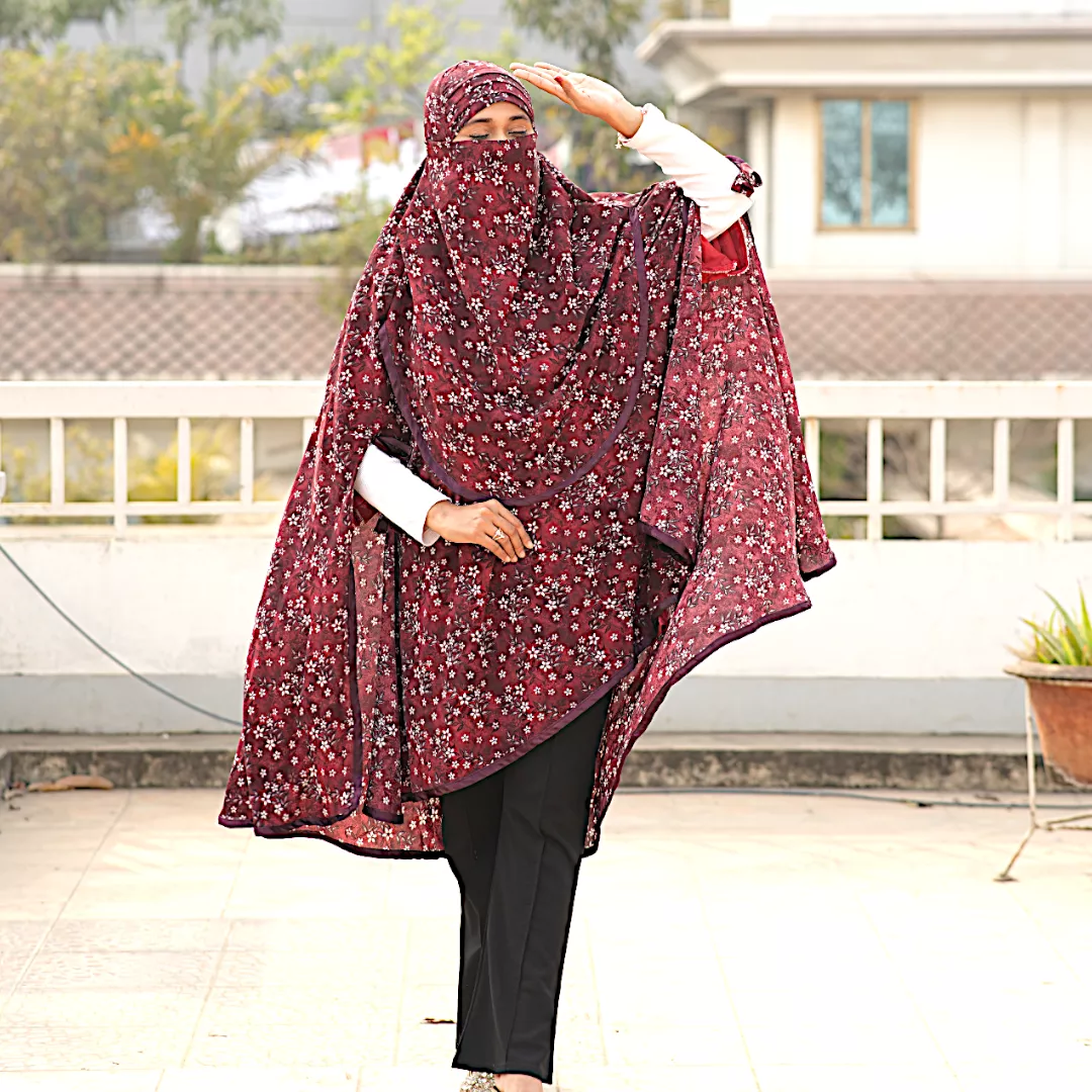 Madani Hijab With Niqab-AA17 - Image 3