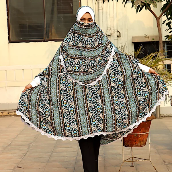 Afroza Niqab Khimar-Green-AA28
