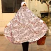 Afroze Niqab Khimar-White Maroon-AA32