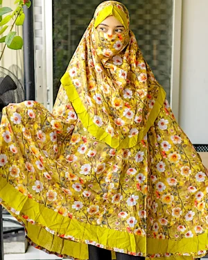 Alternative view of Frill Niqab Khimar-AA02